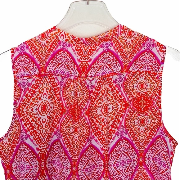 VIOLET & CLAIRE Pink and Orange High Low Top Med. - Picture 4 of 6